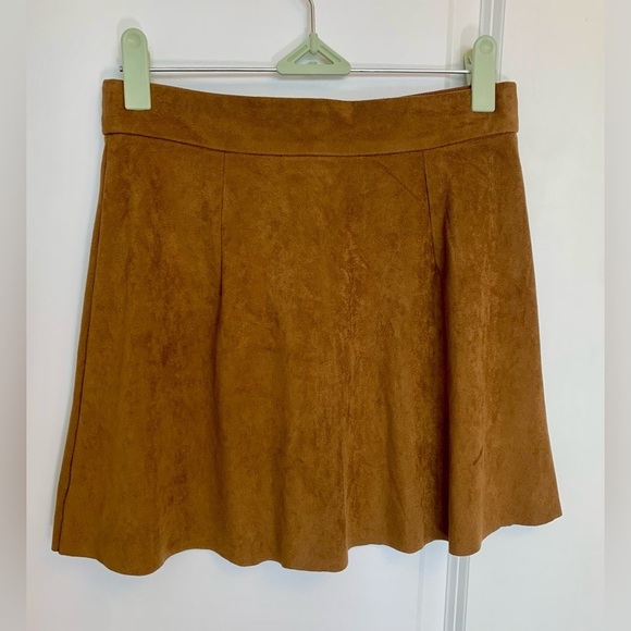 Suede Button-Up  Skirt from Dynamite - Picture 2 of 4